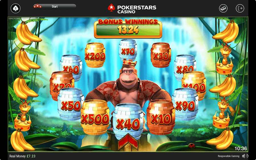 Completing A Full Card On King Kong Cash Prize Lines Will Award The Big Money Bonus