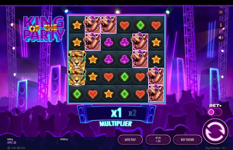 King Of The Party Slot Base Game