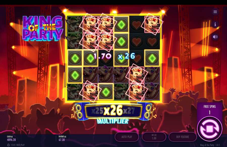 King Of The Party Slot Free Spins Feature