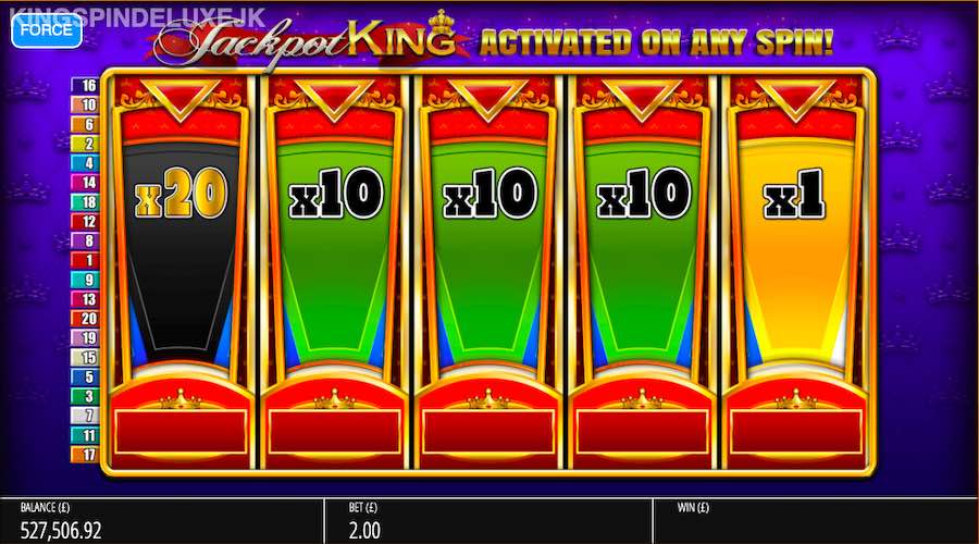 Win Up To 500x Your Stake During The Bonus Feature On King Spin Deluxe