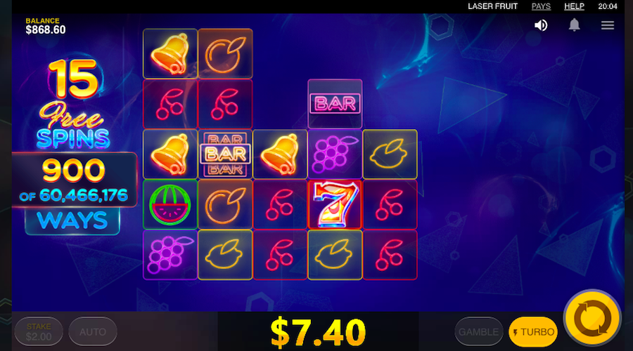 An Ulmighty Amount Of Paylines Can Be Activated During The Bonus Round On Laser Fruit Slot