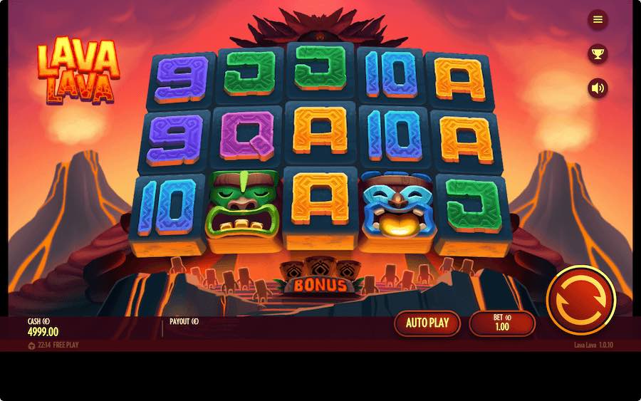 Play With 5 Reels, 15 Paylines, And Win Up To 10,000x Your Bet On Thunderkick Gaming's Lava Lava Online Slot