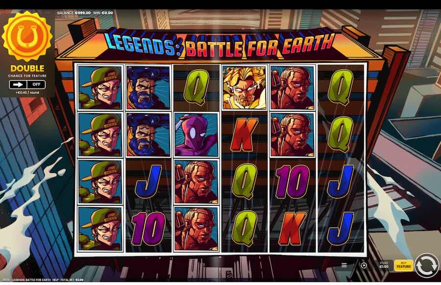 Legends Battle Of Earth Slot Base Game 