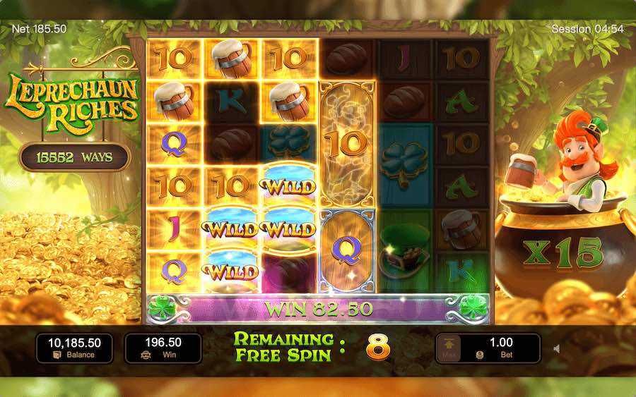 Leprechaun Riches Slot Free Spins Feature