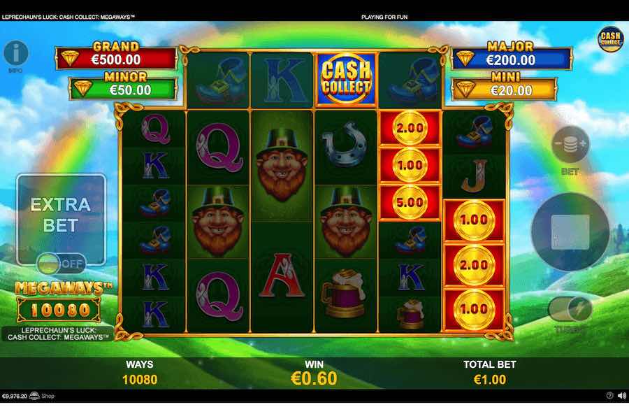 Leprechaun's Luck Cash Collect Bonus Feature 