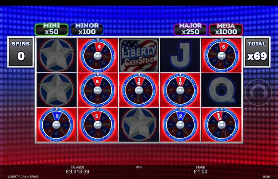 Liberty Cash Spins Slot Bonus Round