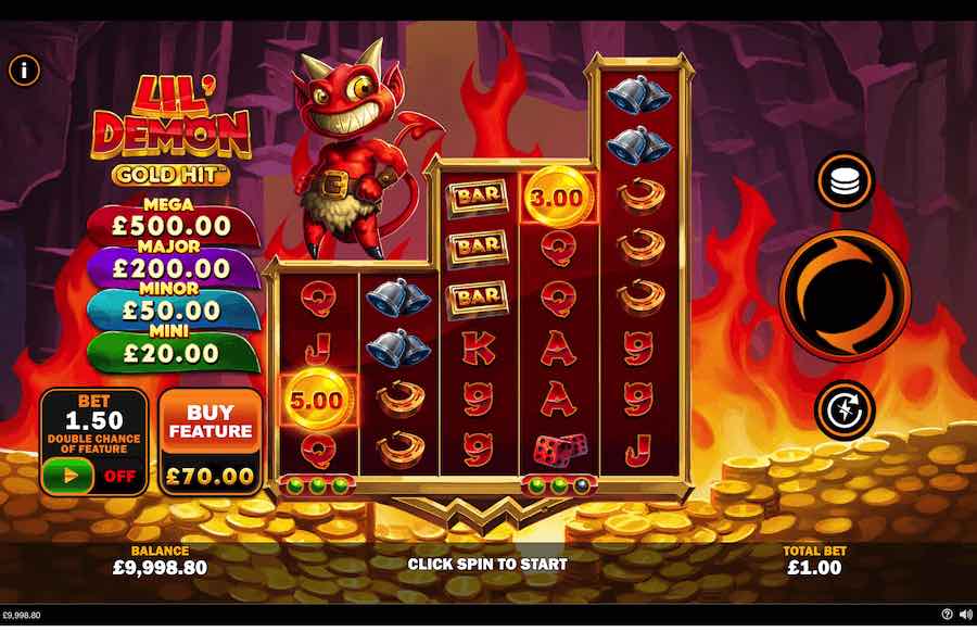 Lil' Demon Gold Hit Slot Base Game