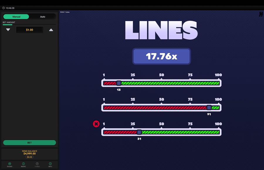 Hacksaw Gaming's Lines