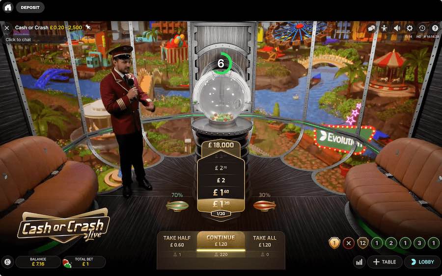 Will You Choose To Collect Or Gamble For More On Cash Or Crash Live