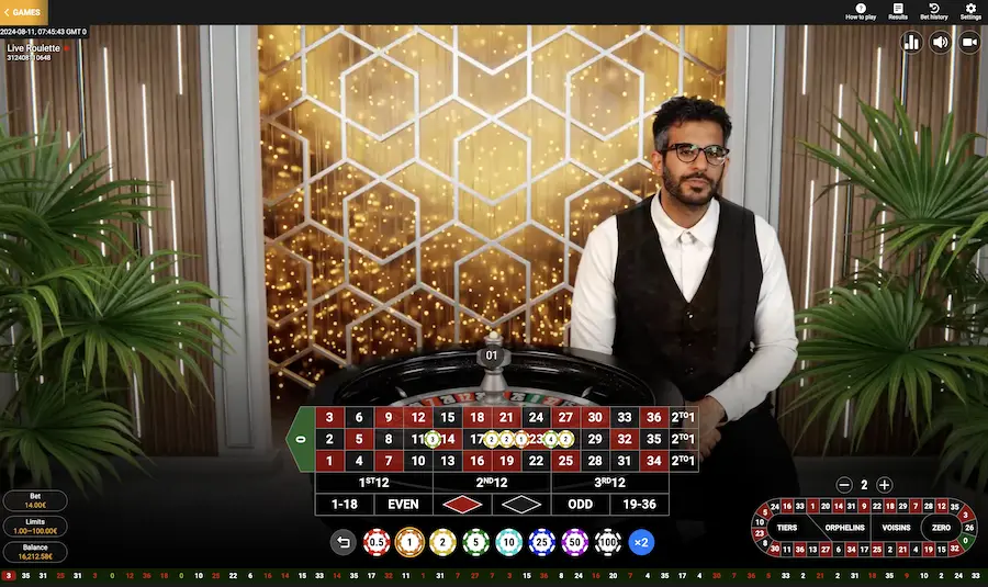 Live Roulette Betgames