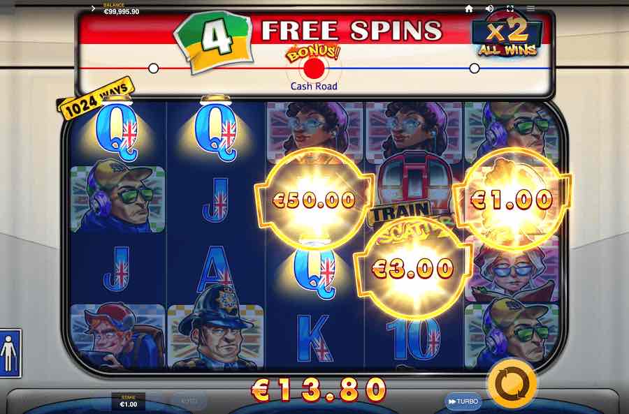 London Tube Slot Free Spins Feature