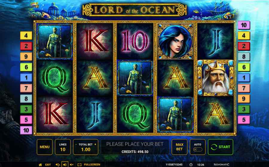 Lord Of The Ocean Slot Base Game 