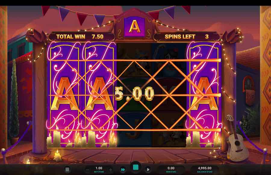 Los Cuatro Esqueletos Slot Free Spins Feature