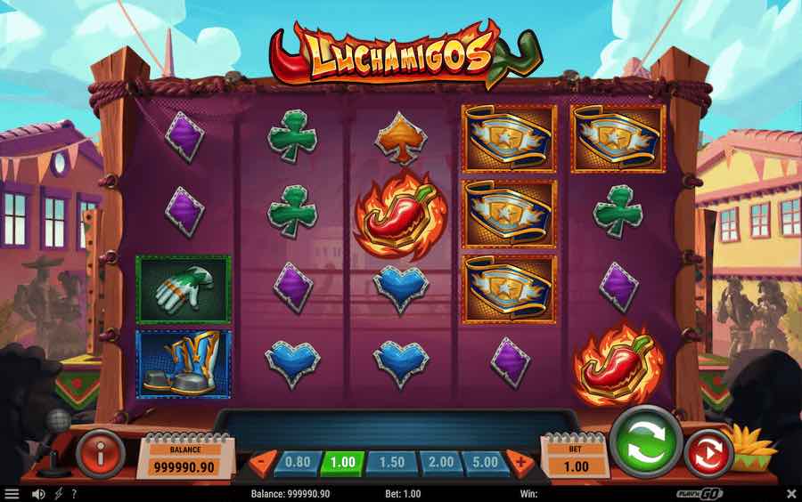 Luchamigos Slot Base Game