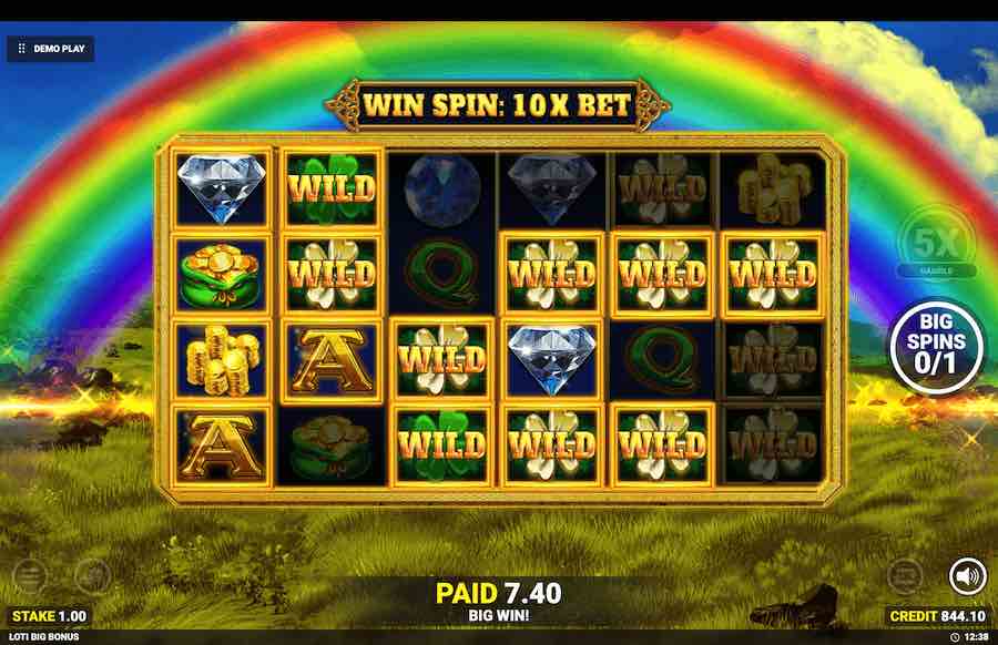 Luck O' The Irish Big Bonus Free Spins 