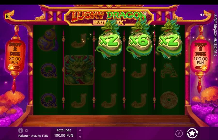 Lucky Dragon Multidice X Slot Bonus Feature 