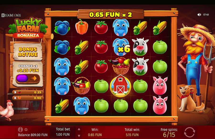 Land A Minimum Of 4 Scatter Symbols In View To Trigger The Free Spins Feature On Lucky Farm Bonanza Video Slot