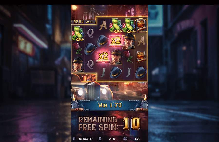 Mafia Mayem Free Spins Feature 