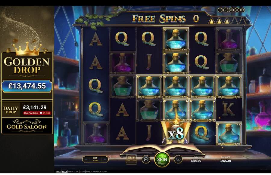 Magic Lab Slot Free Spins Feature