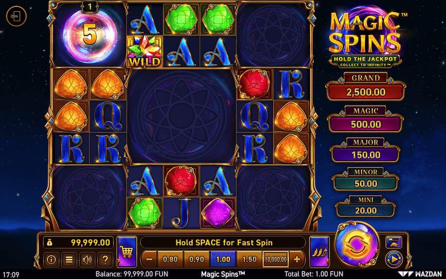 Play With 29 Reels, The All Ways Pays Engine, And Win Up To 2,500x Your Bet In Wazdan's Magic Spins Online Slot