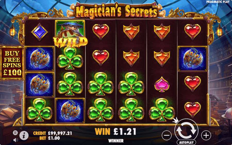 Magician's Secrets Slot Base Game