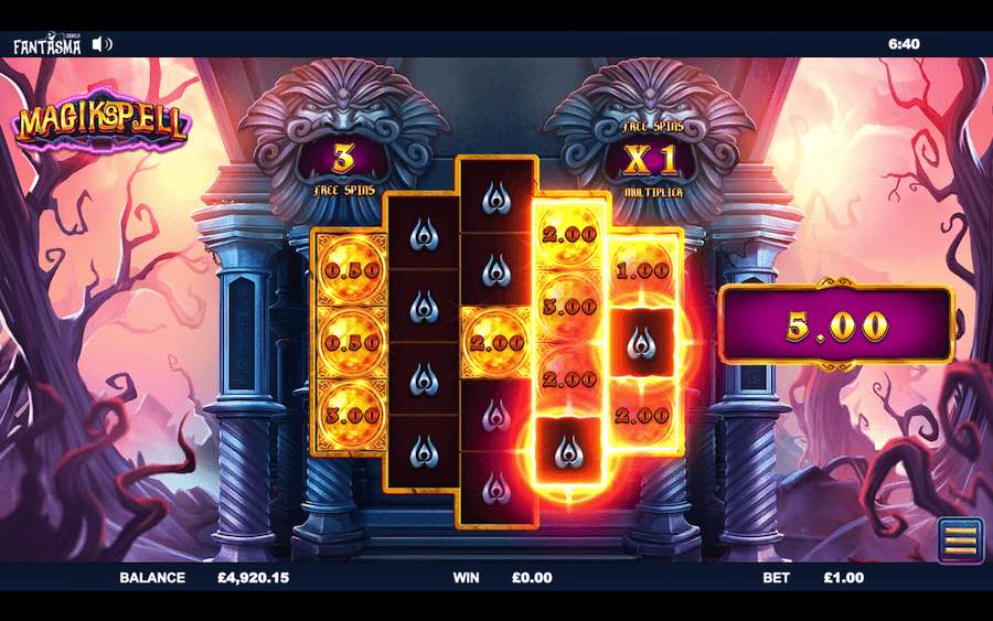 Landing 3 Bonus Symbols In View Will Also Trigger The Bonus Feature On Magikspell Video Slot