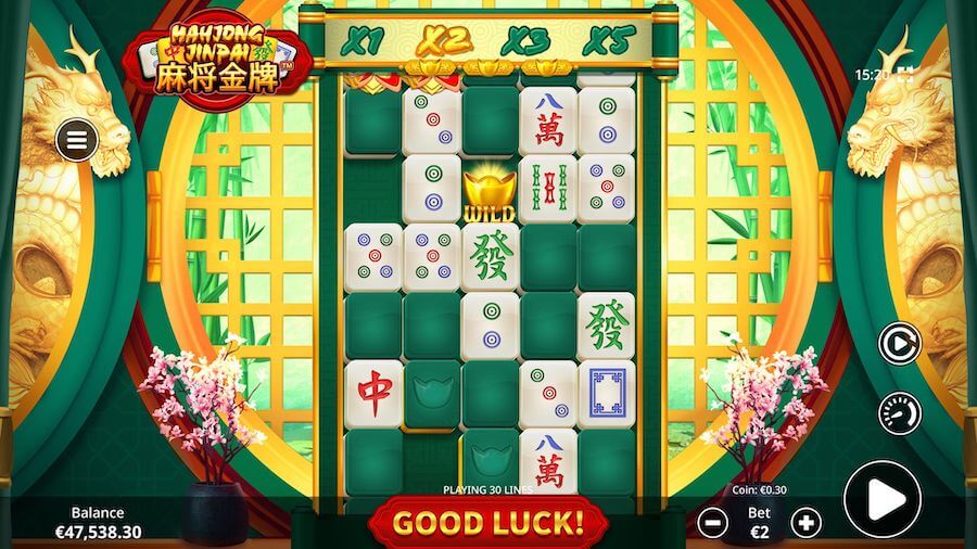 Mahjong Jinpai Slot From Skywind Is Themed On The Classic Chinese Tile Game Mahjong