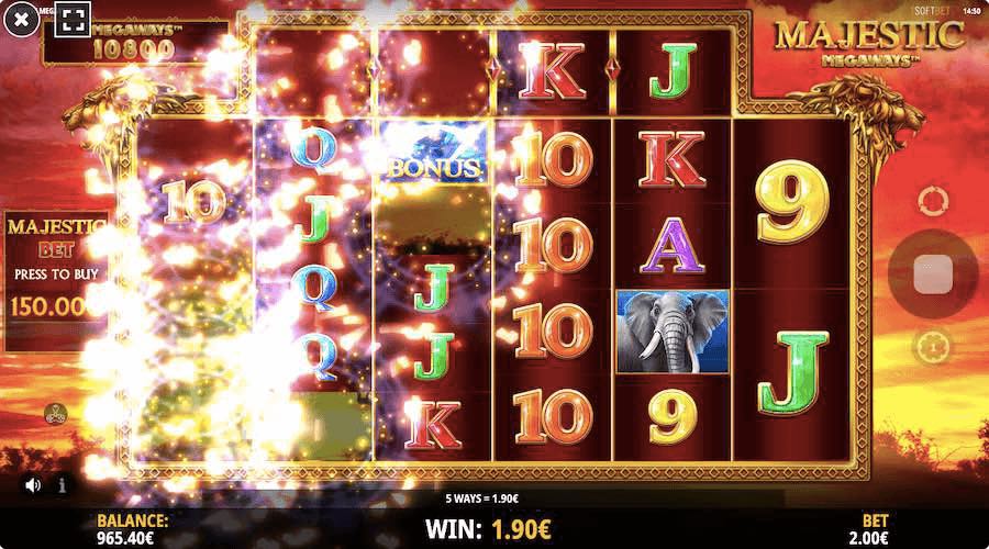 Play With Cascading Reels, Mystery Symbols, And Up To 117,649 Paylines On Majestic Megaways Slot