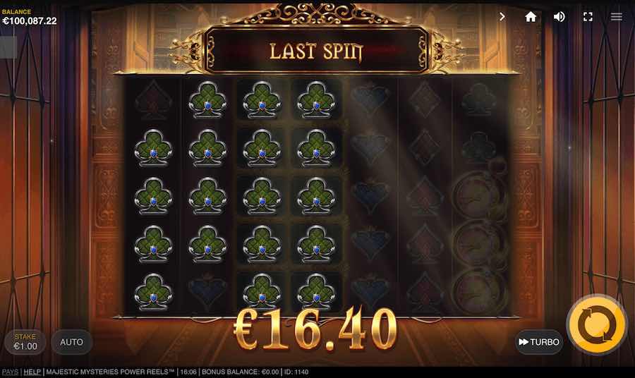 A Minimum Of 3 Scatter Symbols Landing In View Will Trigger The Free Spins Feature On Majestic Mysteries Power Reels Video Slot