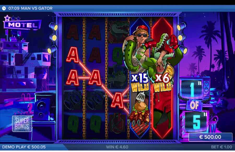 Man Vs Gator Slot Free Spins Feature