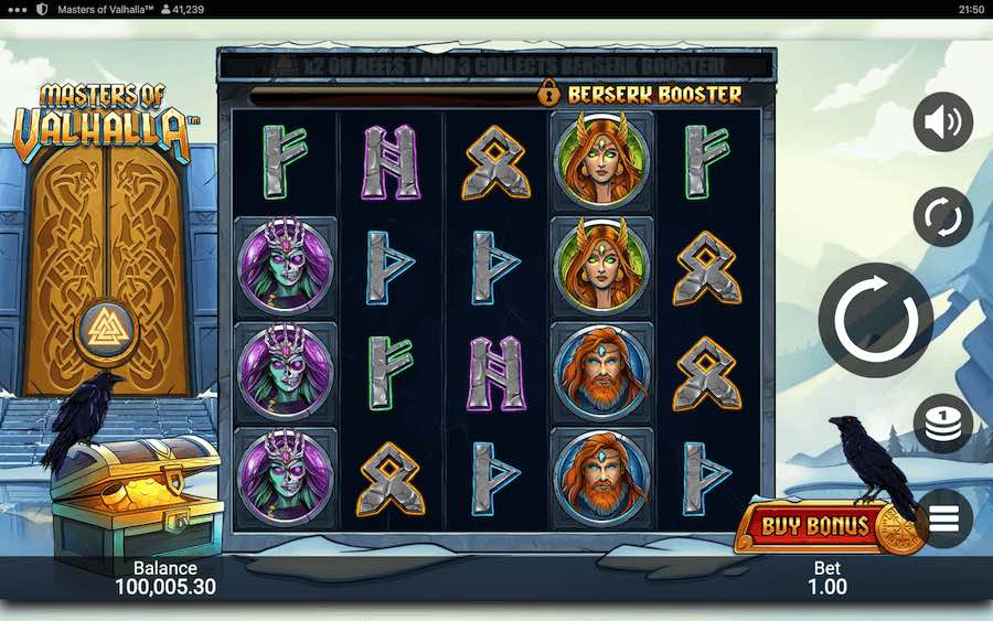 Players Can Experience 5 Reels, 1,024 Fixed Paylines, And Wins Up To A Maximum Of 20,000x Bet In Microgaming's Masters Of Valhalla Online Slot