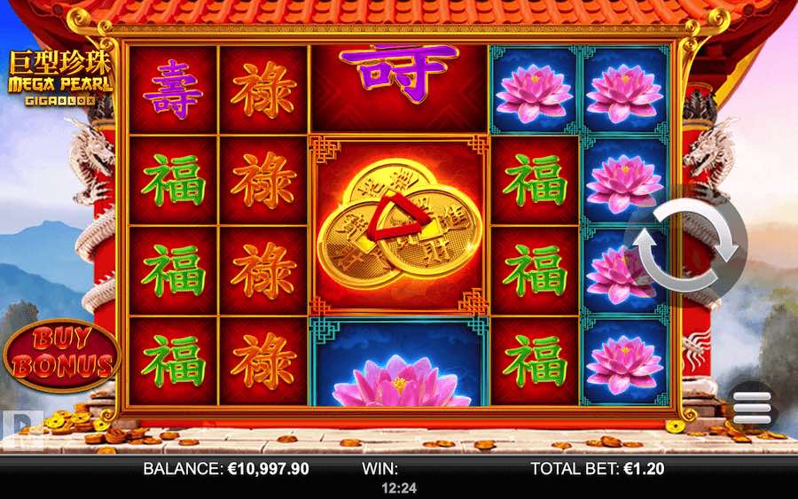 Reelplay's Mega Pearl Gigablox Isa 5 Reel Online Slot That Features 40 Fixed Paylines