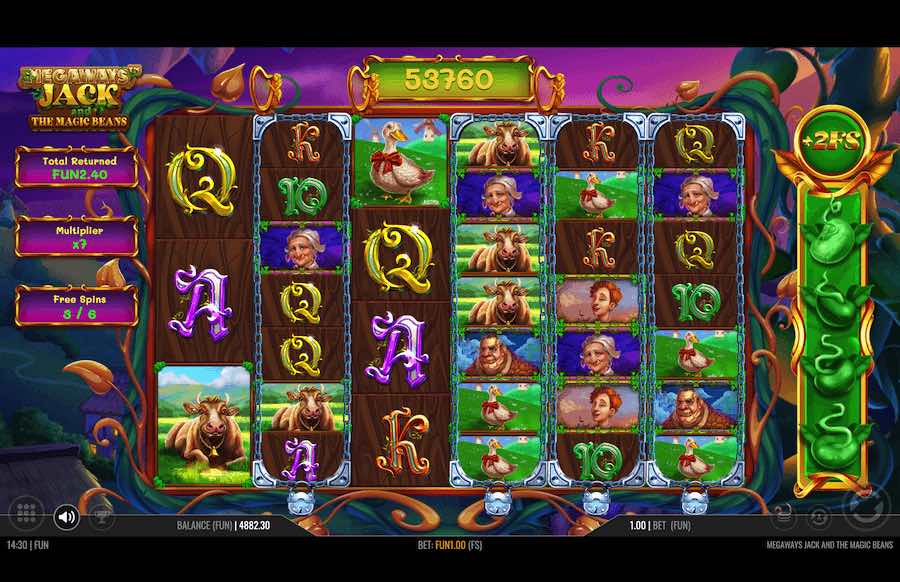 Megaways Jack And The Magic Beans Slot Free Spins Feature 