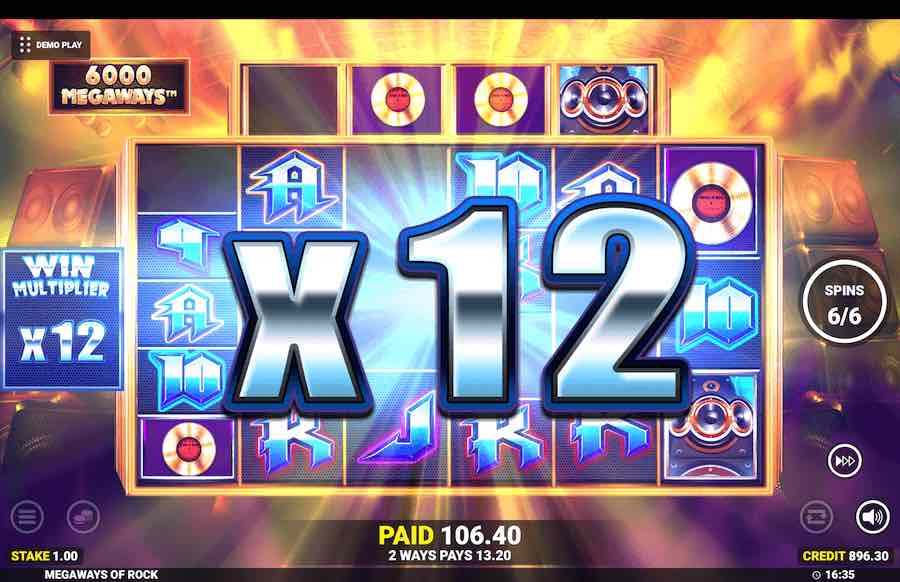 Megaways Of Rock Free Spins Feature 