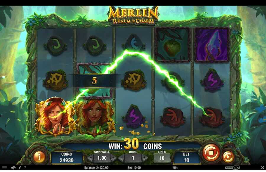 Merlin Realm Of Charm Slot Base Game