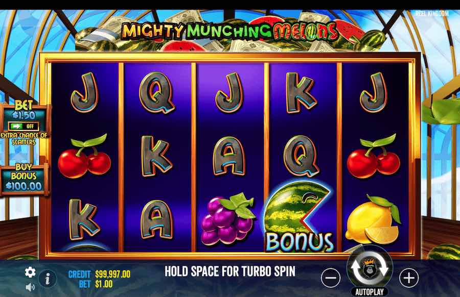 Mighty Munching Melons Slot Base Game