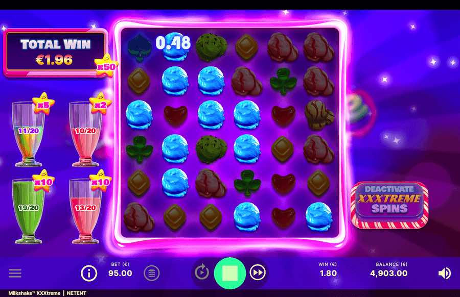 Milkshake Xxxtreme Slot Bonus