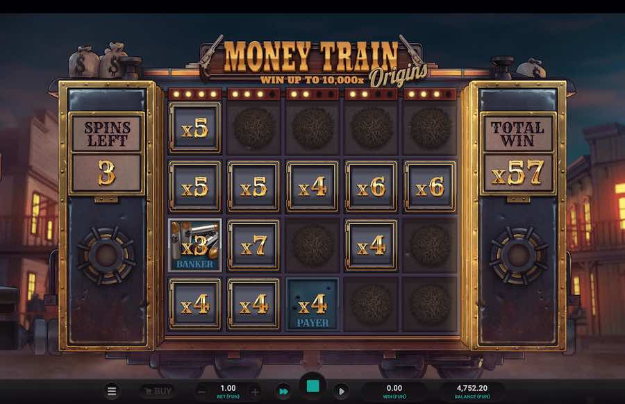 Money Train Origins Dream Drop Slot Bonus Feature 