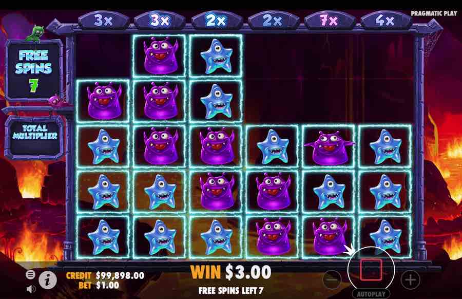 Monster Superlanche Slot Free Spins Feature