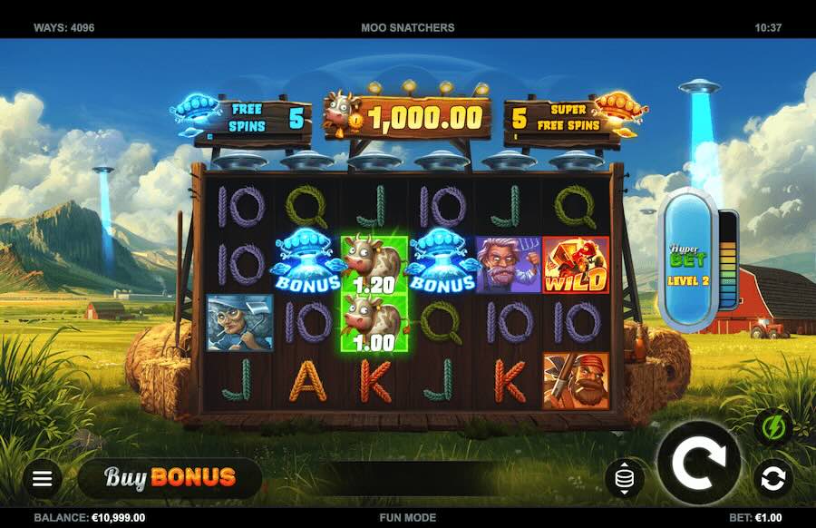 Moo Snatchers Slot Base Game