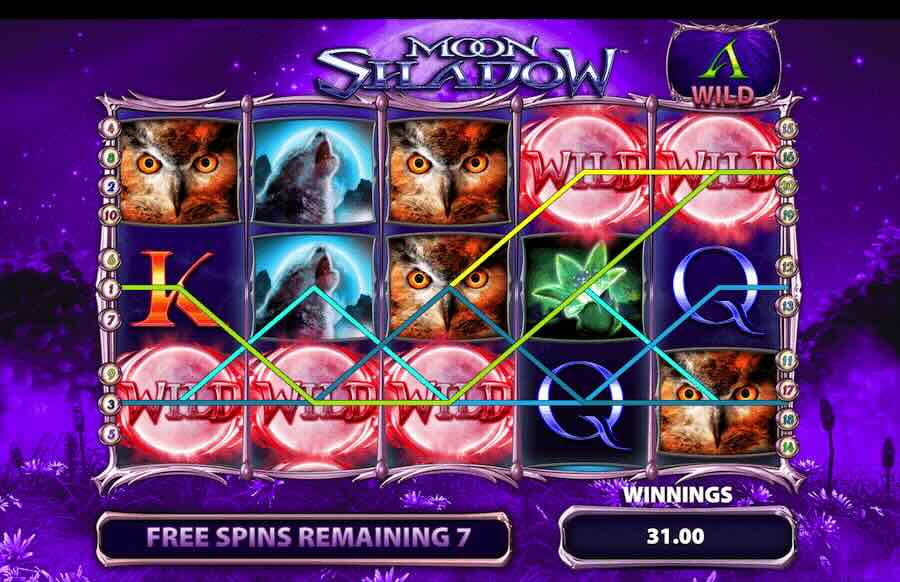 Moon Shadow Slot Free Spins Feature 