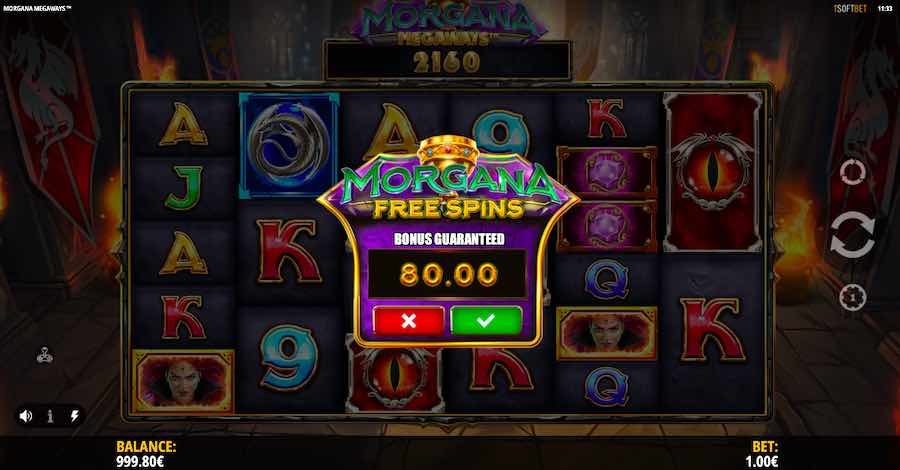 Buy The Bonus On Morgana Megaways™ For 80x Your Stake