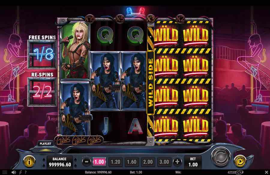 Motley Crue Slot Free Spins Feature