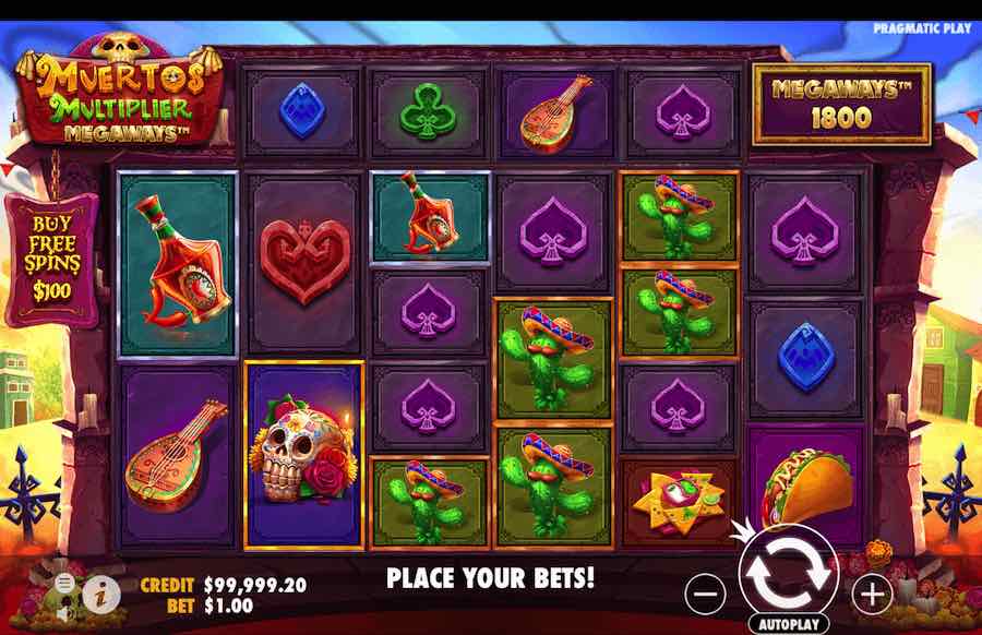 Win Up To 10,000x Your Bet In The Muertos Multiplier Megaways Online Slot From Game Provider Pragmatic Play