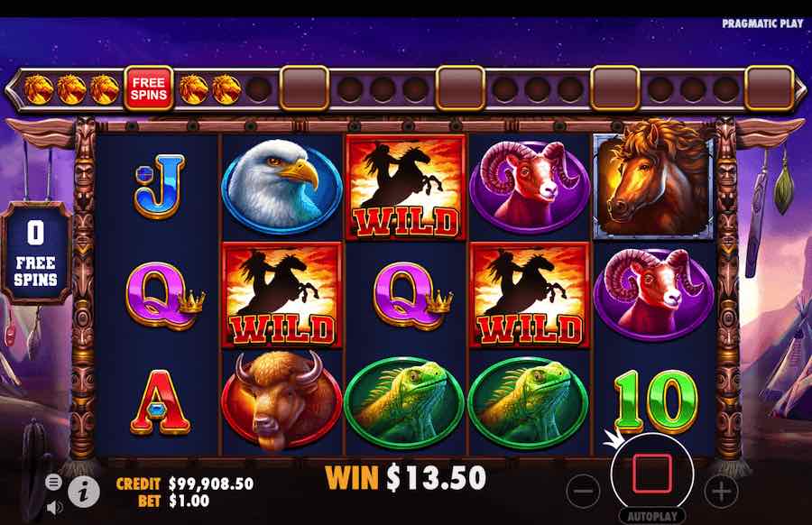 Mustang Trail Free Spins Feature 