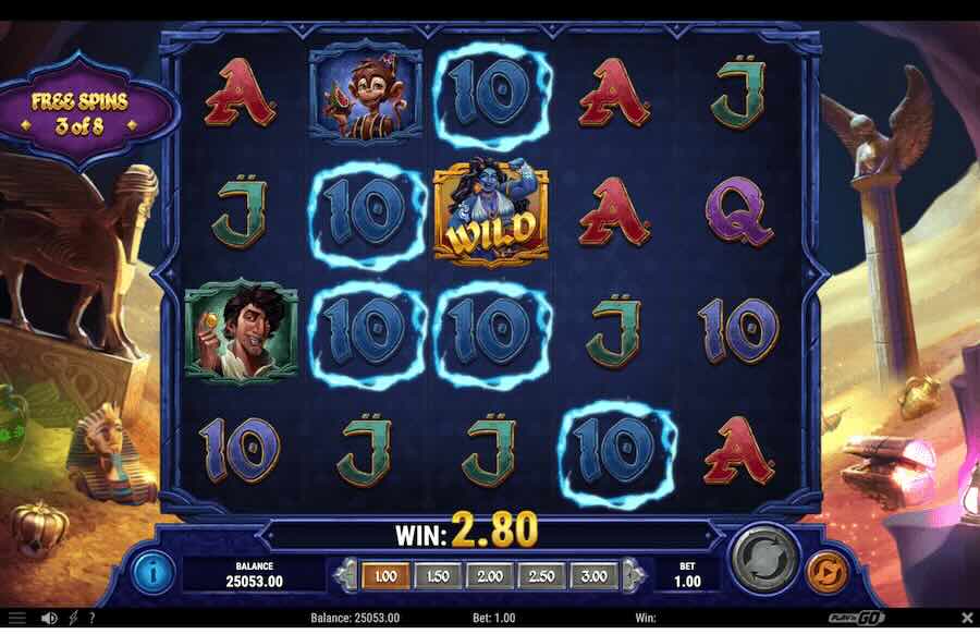 Mystery Genie Slot Free Spins Feature