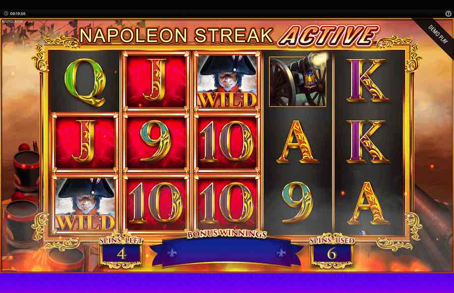 Napoleon Rise Of An Empire Slot Free Spins Feature 