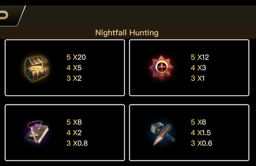 Nightfall Hunting Slot