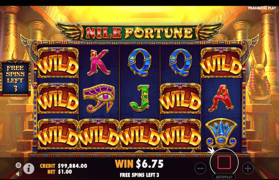 Nile Fortune Free Spins Feature 