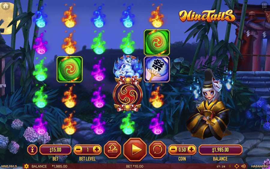 Play With 5 Reels, 259 Paylines, And Win Up To  46,865x Your Bet In Habanero's Ninetails Online Slot